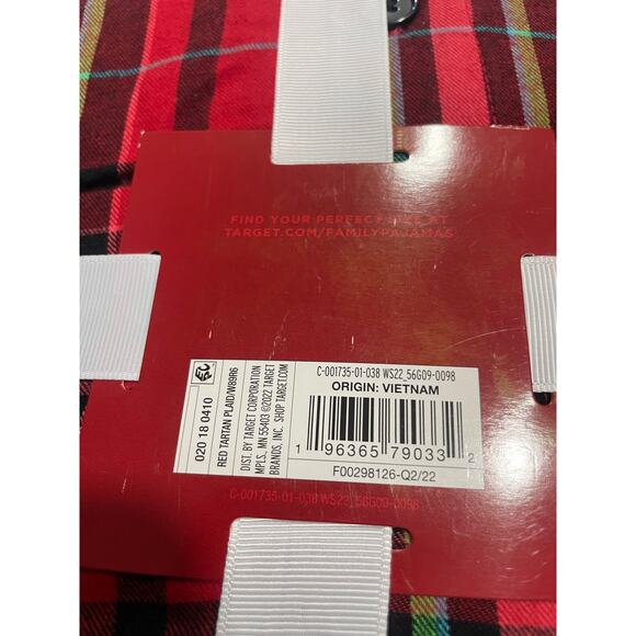 NWT Wondershop Pajamas Set Christmas Holiday Womens 4X Red Plaid Matching Pjs - Picture 4 of 4